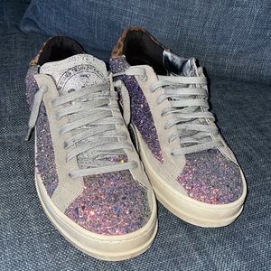 P448 glitter sneakers